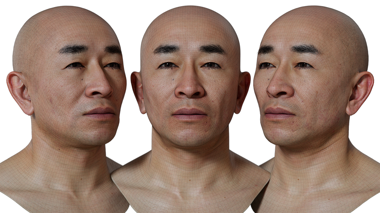 Download 3d head model with realistic skin